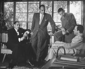 Neiman-Marcus second generation pictured here with their father, Herbert Marcus. Missing son: Edward.