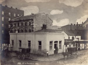 A small black and white photo shows the jail that might have been in use at the time Holmes was imprisoned in St. Louis