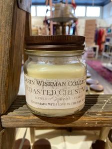 historic garland tours include a start at the karen wiseman collection / the frocksy. pictured here is a roasted chestnut candle in a glass jar.